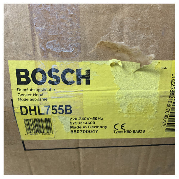 Bosch DHL755B Marine-Dunstabzugshaube - Langlebige Lüftung für kompakte Bootsküchen