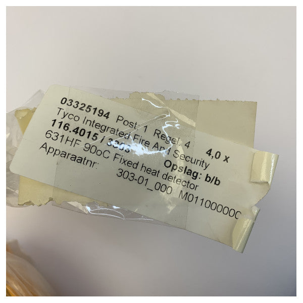 Tyco 631-H-F 116-4015-3303 Marine Heat Detector