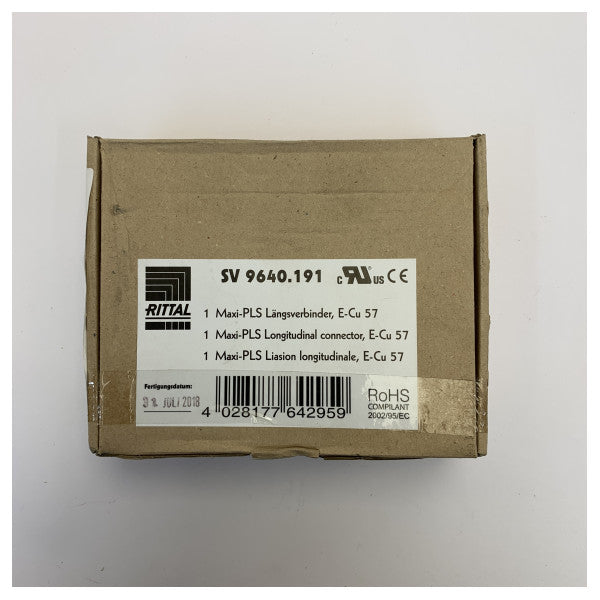 Rittal SV-9640-191 Conector de Barramento de Cobre - Bloco de Conexão de Cobre