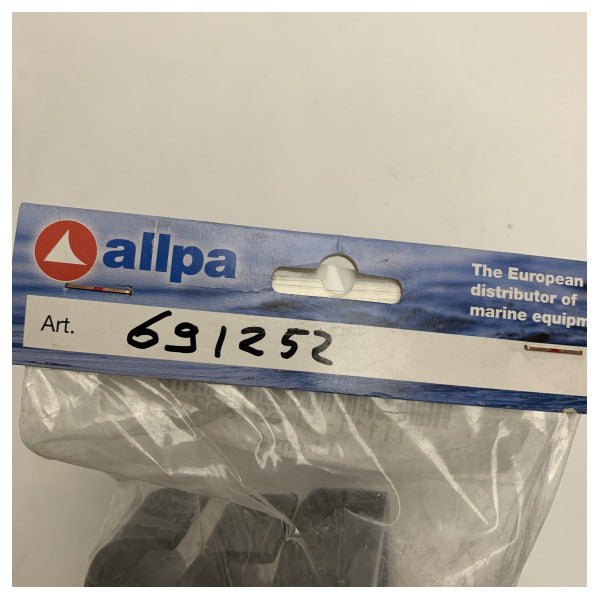 Antal Marine Grade 691252 Pulley Block, jossa on kaksinkertaiset muoviset hihnat kestävään käyttöön T-raiteelle