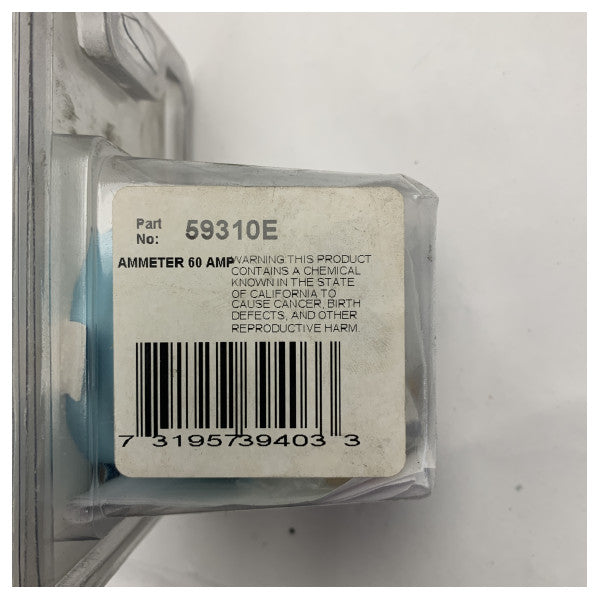 Allpa Teleflex 59310E Pomorski ampermetar 60A - Izdržljiv, točan mjerač struje za brodove