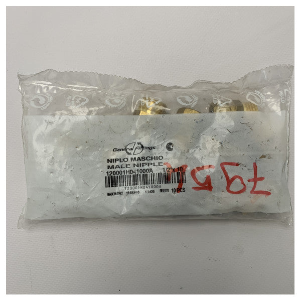 Υψηλής ποιότητας ορείχαλκος 1/2 ίντσας αρσενικό εξάρτημα σύνδεσης για θαλάσσια υδραυλικά συστήματα και συστήματα νερού ανθεκτικά στη διάβρωση