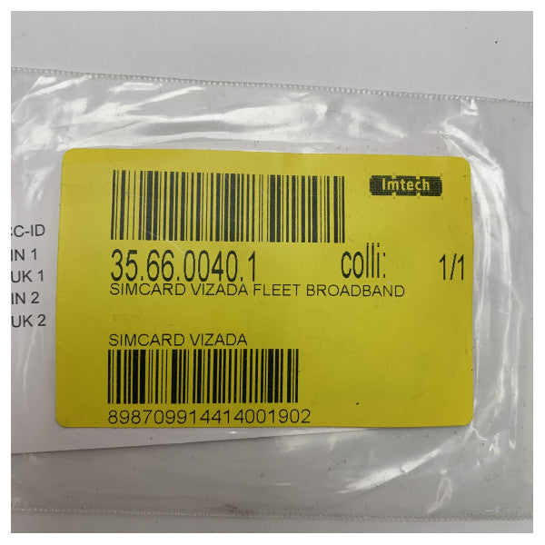 Inmarsat Vizada Fleet Broadband SIM-kort för pålitlig maritim satellitkommunikation