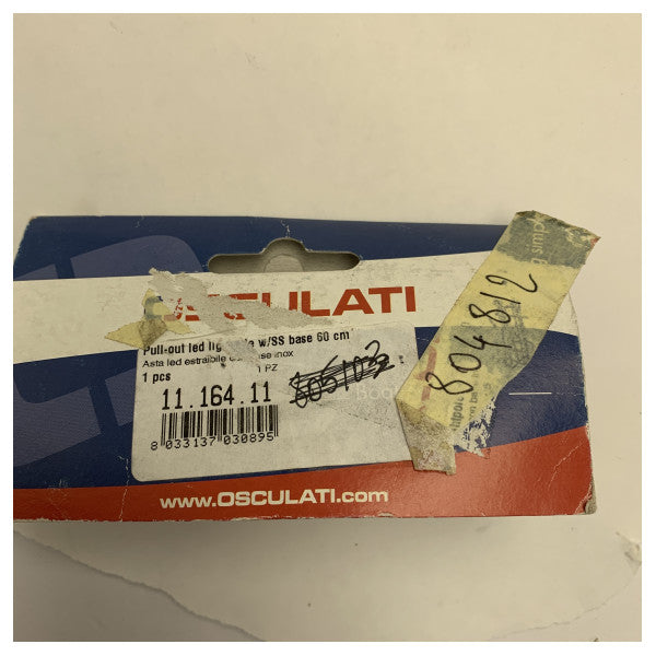 Osculati Versenkbarer LED-Marine-Lichtmast mit Edelstahlsockel - Langlebige wasserdichte Bootsbeleuchtung