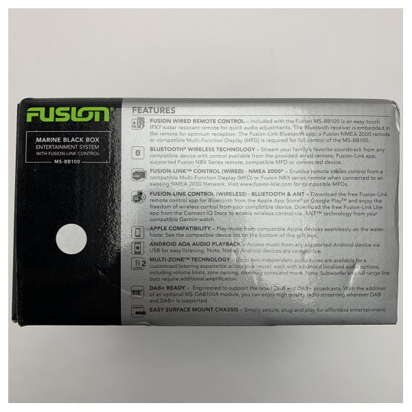 Fusion MS-BB100 - Marint Black Box-underhållningssystem med fusion-link-kontroll