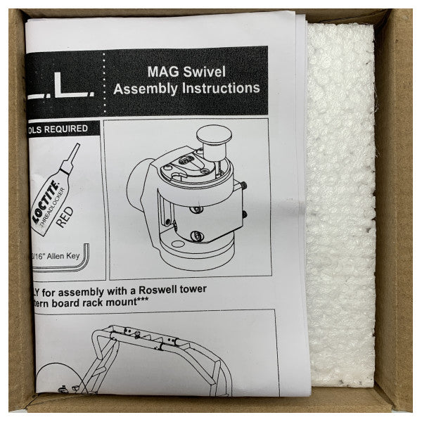 Roswell C910-0049 Eslabón giratorio marino de acero inoxidable con sistema de bloqueo - Duradero y resistente a la corrosión para deportes acuáticos