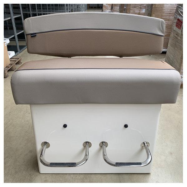 Bekväm och hållbar Quicksilver 805SD marin lutande post med förvaring och fotstöd i rostfritt stål