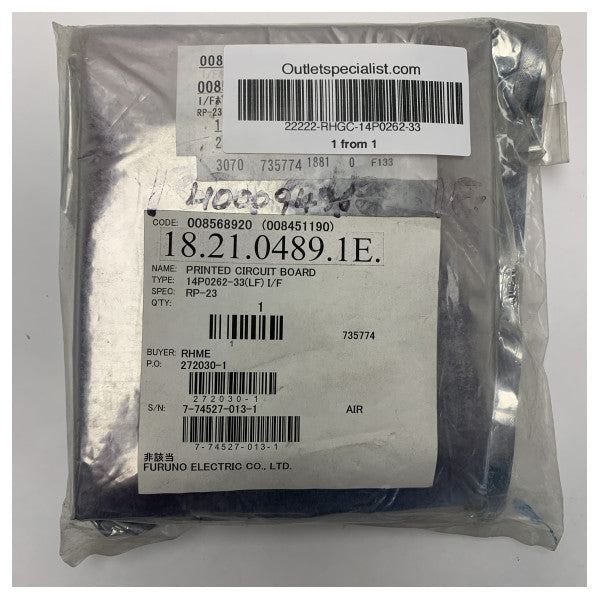 لوحة دائرة Furuno 14P0262-33 LF لأنظمة الملاحة والاتصالات البحرية