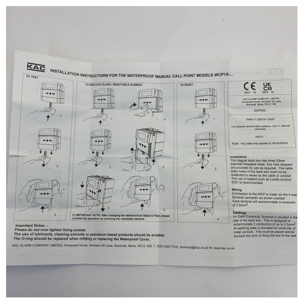 Consilium MCP-C Marine Manual Call Point
