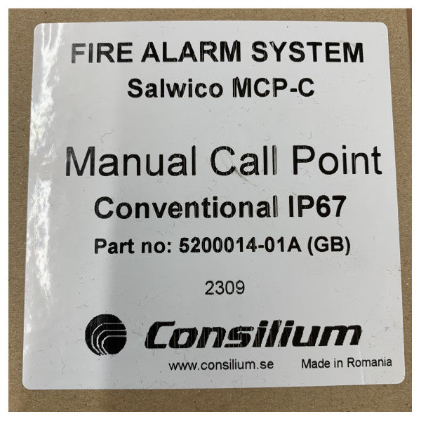 Consilium MCP-C Marine Manual Call Point