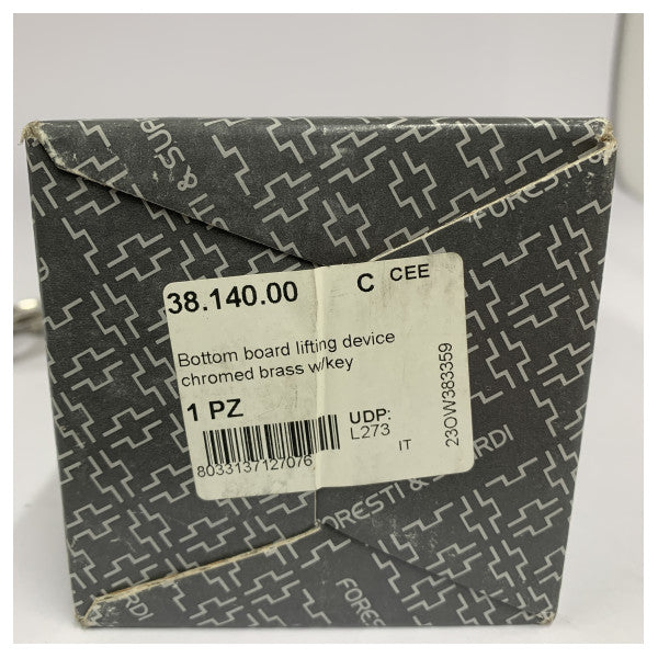 Chiusura a scatto in cromo Foresti Suardi 202A-C 84 mm