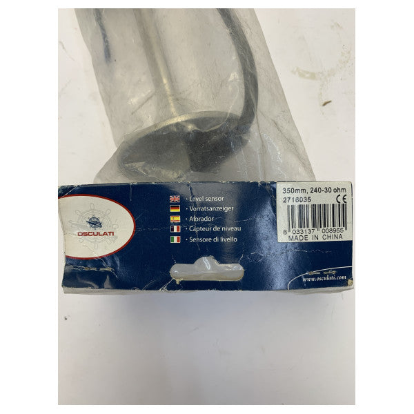 Sensor de Combustível e Nível de Água Osculati 27.160.35 Aço Inoxidável 35 cm
