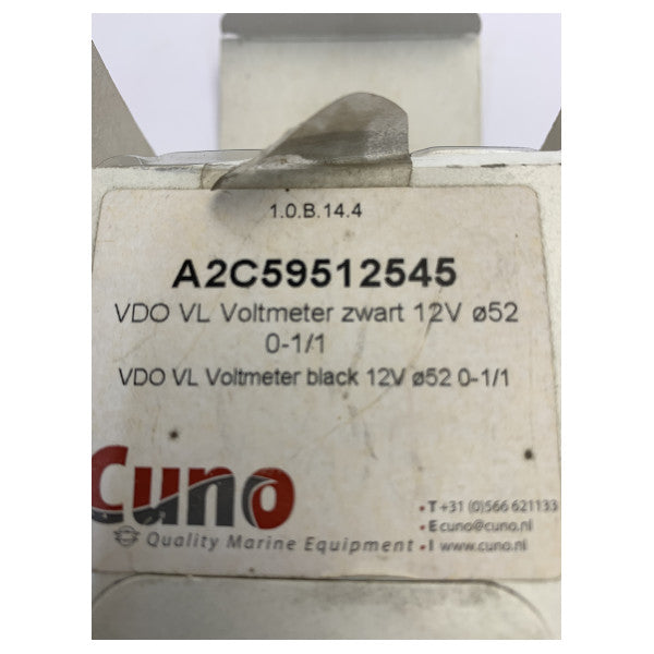 VDO Veratron ViewLine Voltage Indicator 8-16V 52mm White - A2C59512545