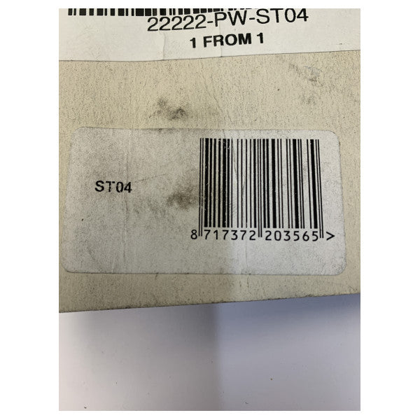 Vetus ST04 luftventilnippel rustfrit stål 316 til slange 16 mm lige