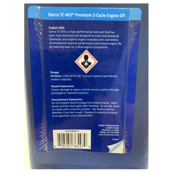 Allpa Sierra 2-Takt Marine Engine Oil TC-W3 - 1L - TC-W3-1