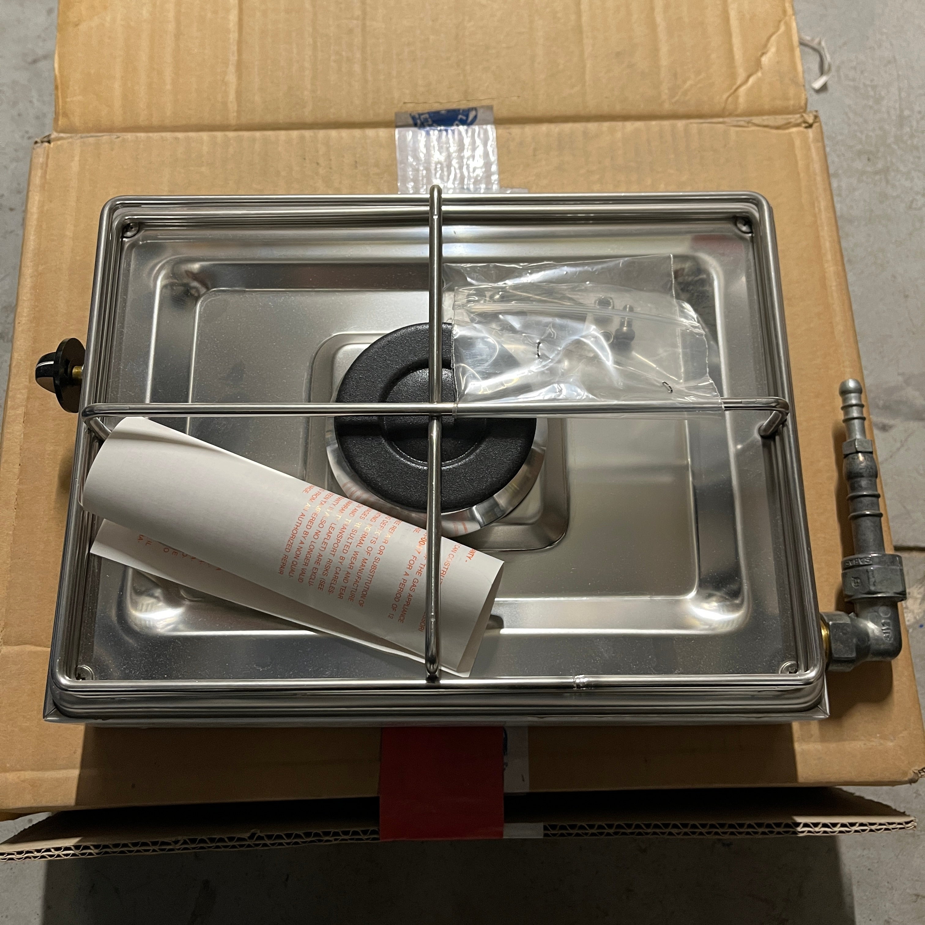 CAN FN1330 Газова печка с 1 горелка сребърна неръждаема стомана