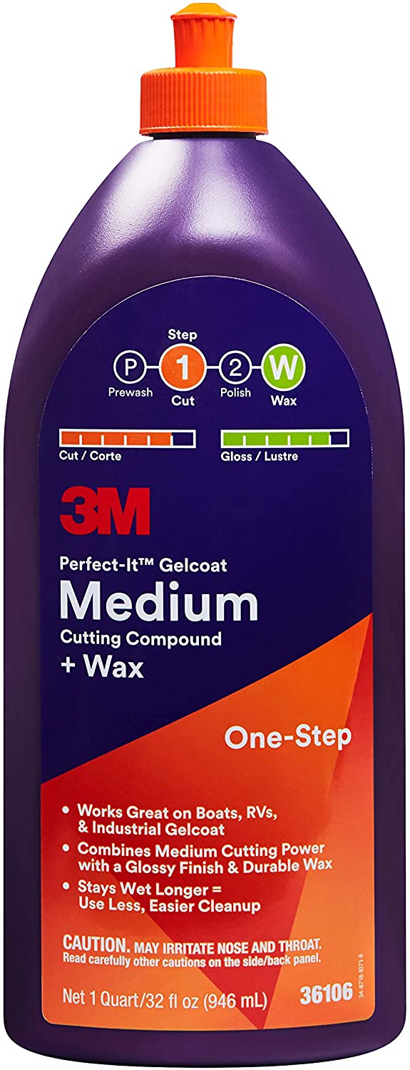 3M Perfect-it Gelcoat Medju Qtugħ Kompost Wax - 36106