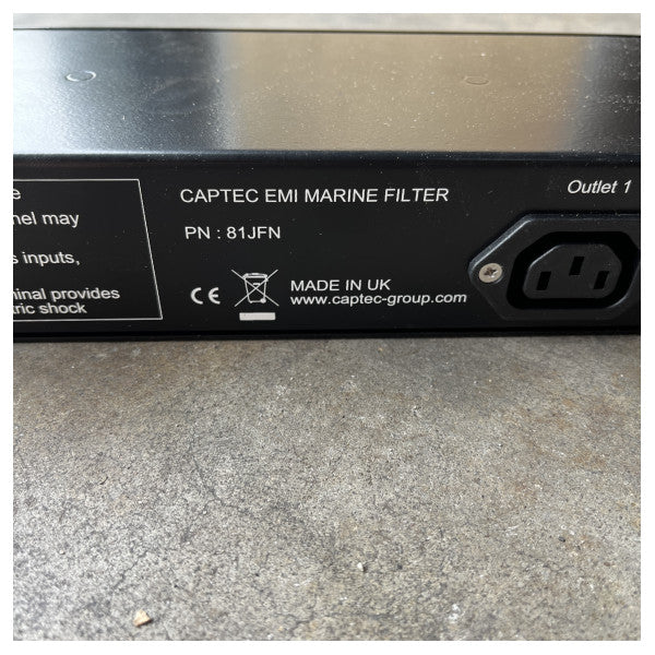 Captec Dual Marine EMI Filter 81JFN - високоефективне придушення електромагнітних завад для морської електроніки
