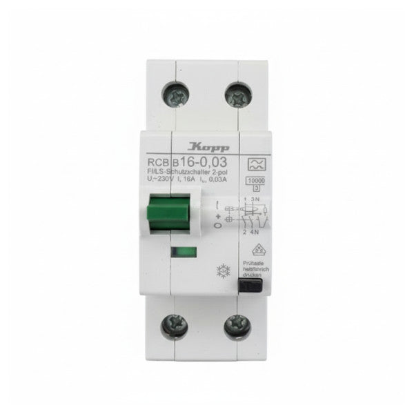 Kopp RCB-B16-0 16A Circuit Breaker 1p+N B-Series