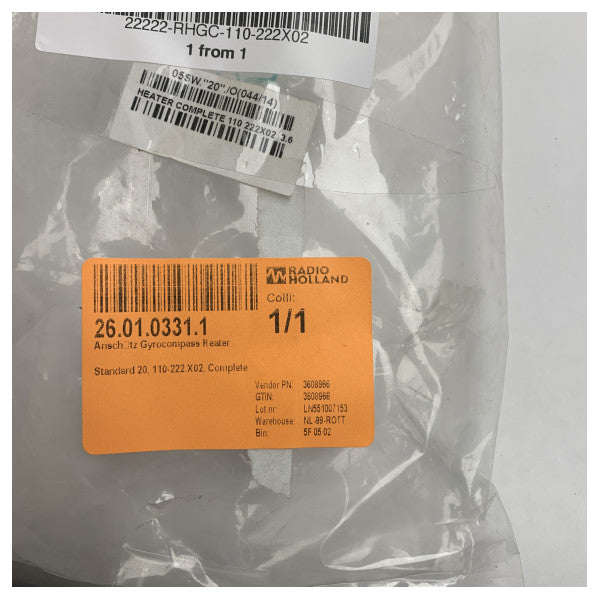 Raytheon Anschutz Standard 20 Complete Heater - 110-222.X02