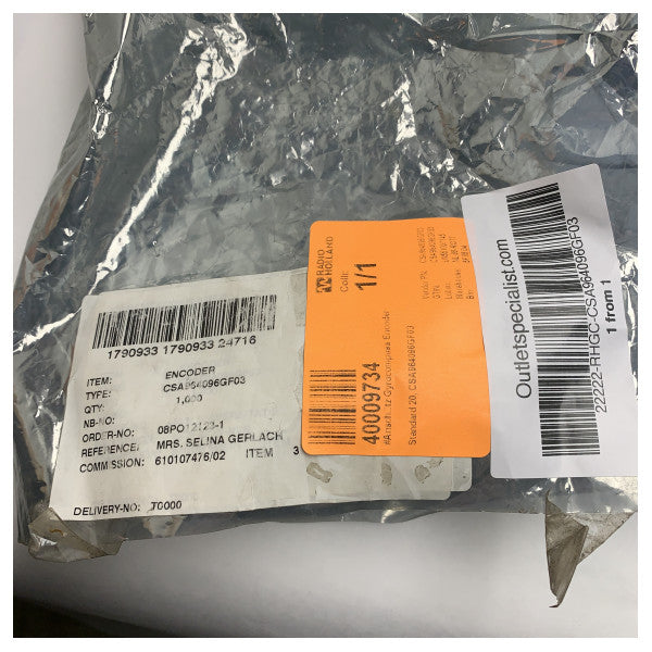 Raytheon Anschutz Gyrocompass Rotary Encoder - CSA964096GF03