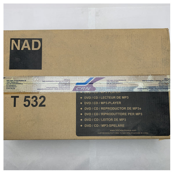 NAD T532 Multi-Region DVD-CD-Player mit MP3-Unterstützung für den Einsatz auf Schiffen und zu Hause