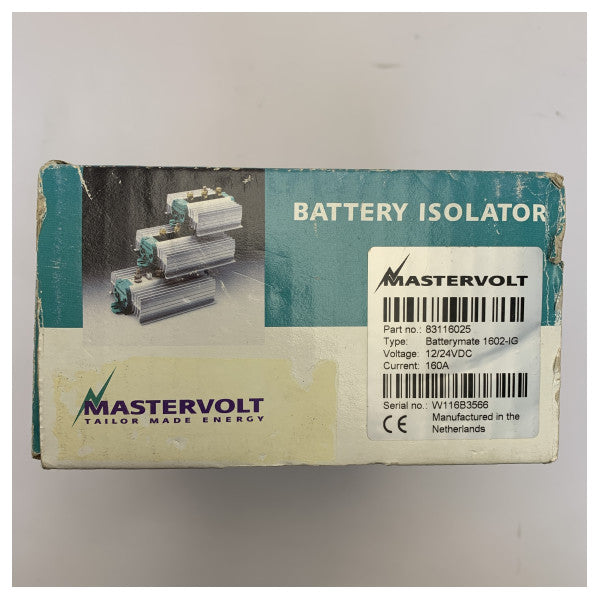 Mastervolt Battery Mate 1602 IG ladestrømsfordeler 2 batterier | 160 Ampere - 83116025