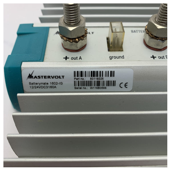 Mastervolt Battery Mate 1602 IG ladestrømsfordeler 2 batterier | 160 Ampere - 83116025