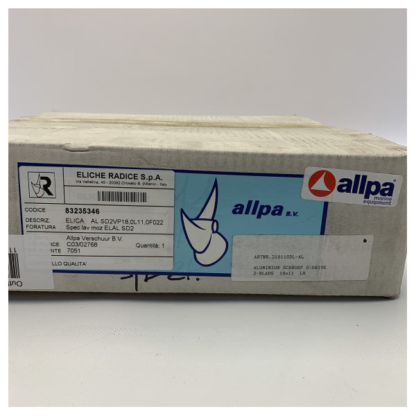 2-лопатевий гвинт Eliche Radice 11 x 18 дюймів LH з вітрильним приводом - 83235346