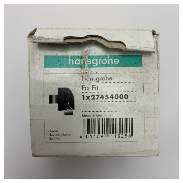 Chromowane przyłącze prysznicowe Grohe do montażu ściennego - 27454000