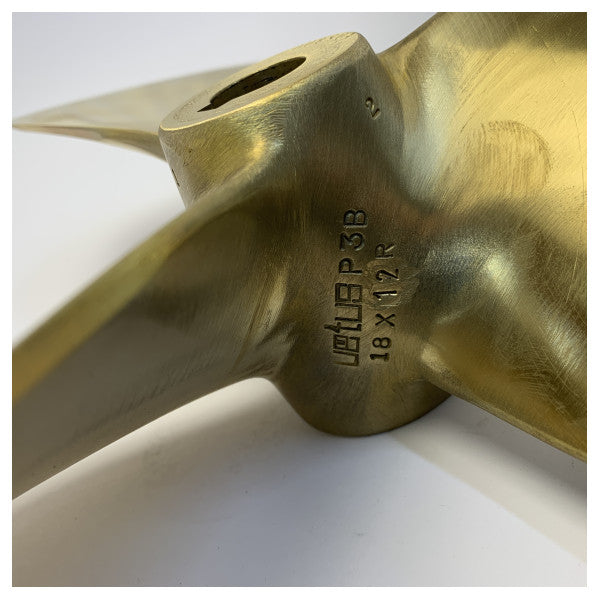 Vetus P3B 18 x 12R Propeller 3-Blade Brass Right Handed 30 mm
