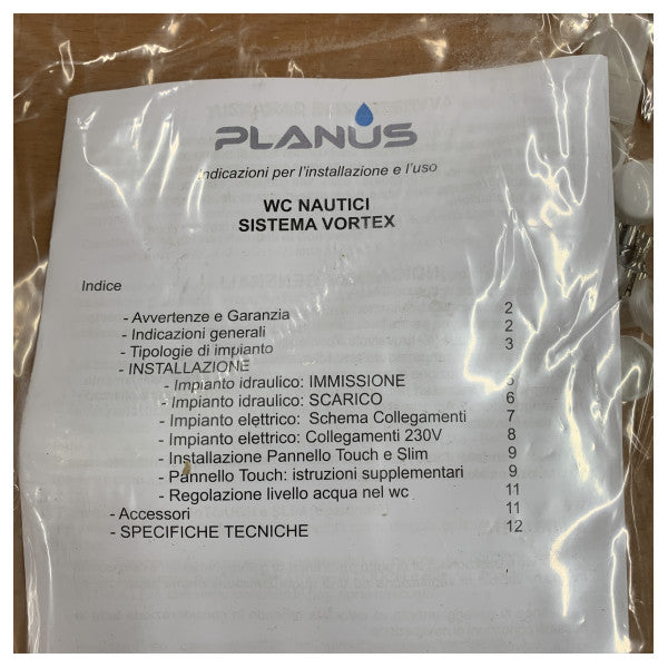 Planus Elite 24V Marine Electric Toilet High with SoftClose