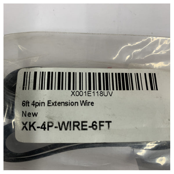 Cavo di estensione GLOW Marine 4 pin 1,8 m (6 piedi) - XK-4P-WIRE-6FT