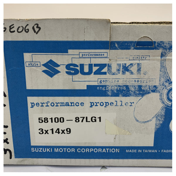 Hélice hors-bord Suzuki 3 pales 14 x 9 - 58100-87LG1