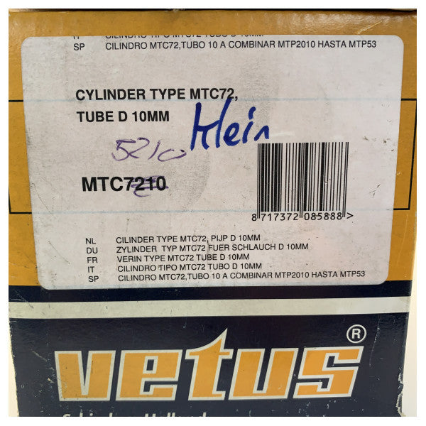 Vetus MTC5210 Hydraulic Steering Cilinder Inboard Engines - 510 Nm