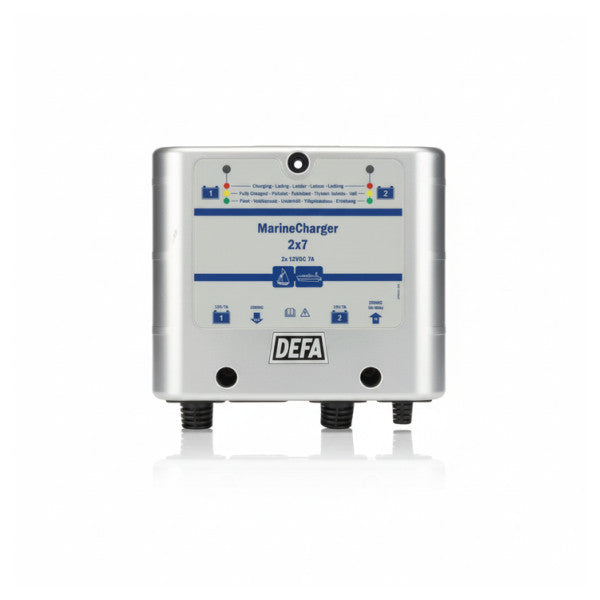 VERWENDET Defa MarineCharger 2x 7A Batterieladegerät 12V