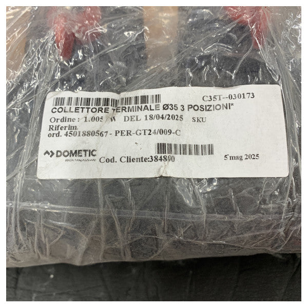 Dometic C35T-030173 Marine HVAC Isolated Drain - Divider D35 mm