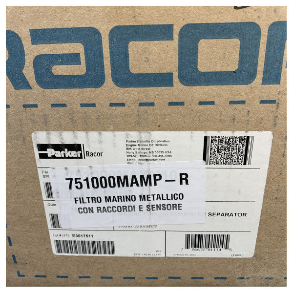 فيلتر وقود مزدوج Parker Racor 751000MAXM فاصل الماء - 30 ميكرون