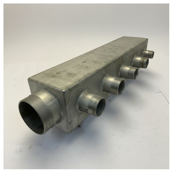 Collecteur d'échappement central en acier inoxydable Riva côté bâbord pour R102 - Pièce de moteur marin