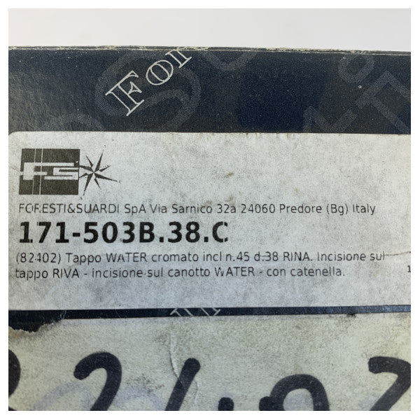 Capuchon de remplissage de pont Foresti Suardi Water 38 mm 503-B - Quincaillerie de yacht - 171-503B-38-C