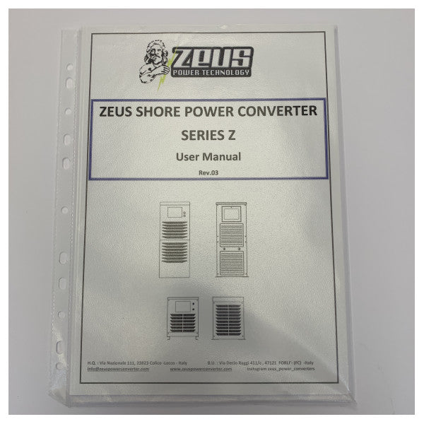 Zeus ZC25MB Marine Shore Power Converter 25KVA - 170-520V to 2x 120V