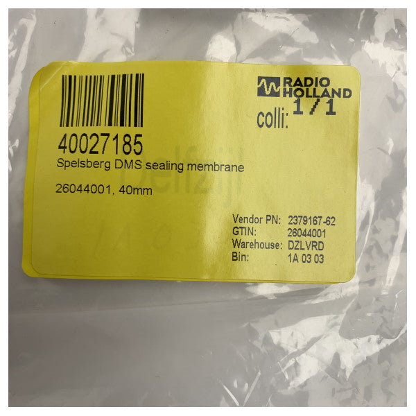 Spelsberg DMS 40mm мембрана за уплътняване за водонепроницаеми кабелни гнезда
