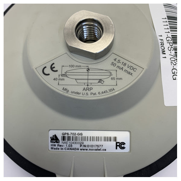 USED Novatel GPS-702-GG Dual-Frequency GPS + GLONASS Pinwheel Antenna