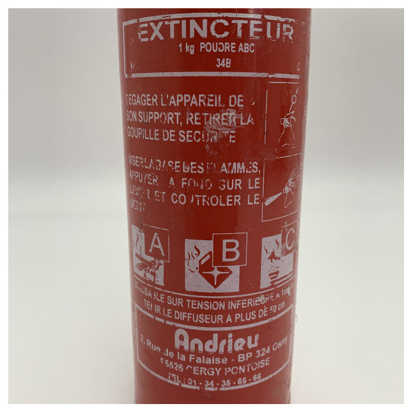 アンドリュー 2000-57 コンパクト 1kg ABC粉末消火器