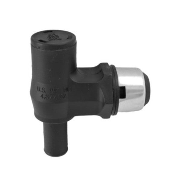 فتحة خزان الوقود البحرية من أتوود بزاوية 90 درجة مع غطاء من الفولاذ المقاوم للصدأ لخرطوم بقطر 5/8 إنش