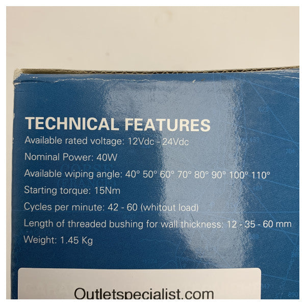 Speich Denizcilik Kalitesi 12V DC Yüksek Tork Silecek Motoru 15 mm - 12nm - ES1238