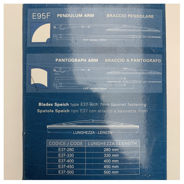 Speich Marine Grade 12V Vattentät Torkarmotor 30 mm - ES1264