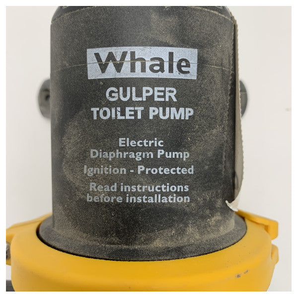POMPA PER WC A VUOTO WHALE GULPER NERA USATA 12V