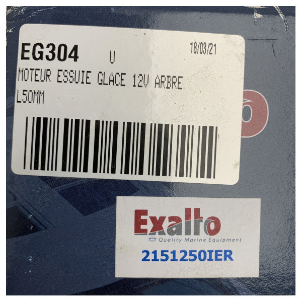 Silnik wycieraczki EXALTO typu 215BD | 12-24V | Wałek 25 mm