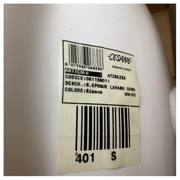 Cesame 85655 epoque lavabo 60 hvid håndvask